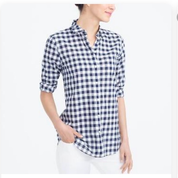J. Crew Factory Tops - Navy button down